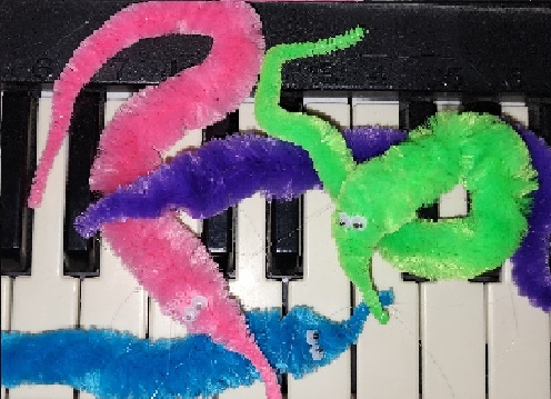 worms on a cheap keyboard